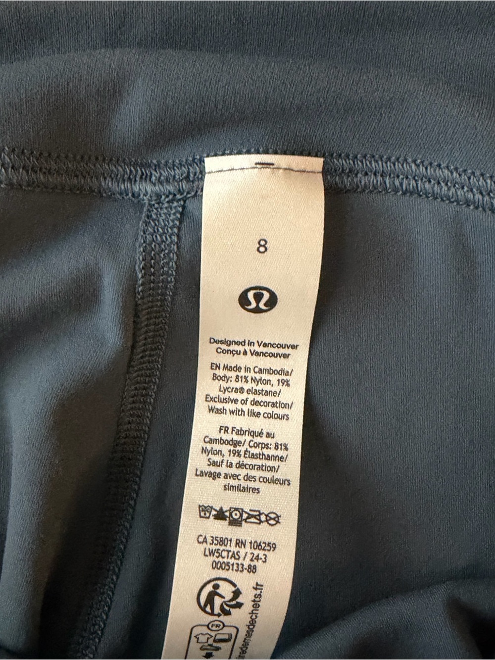 NWT Lululemon Align Pant 25” - Slate Blue - Picture 3 of 4